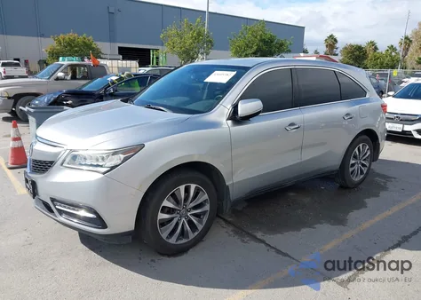 2014 Acura Mdx Technology Package из США, поврежденный, VIN 5FRYD3H43EB013882